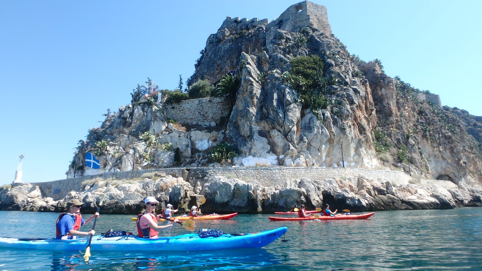 Greek Adventure Sea Kayaking through the medieval Nafplio